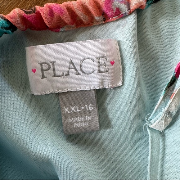 The Children's Place Green and Blue Ruffled High-Low Sundress - Picture 10 of 10